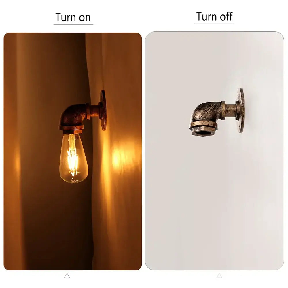 Bronze Water Pipe Wall Lamp