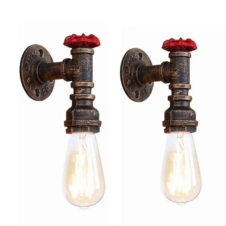 Bronze Water Pipe Wall Lamp