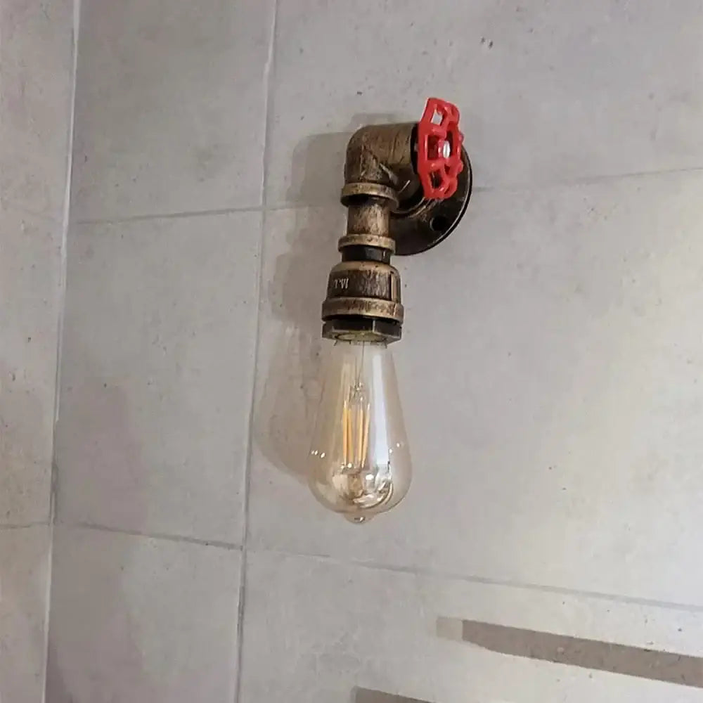 Bronze Water Pipe Wall Lamp