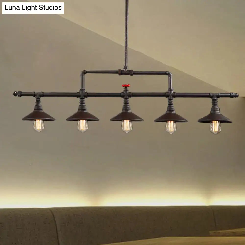 Rust Industrial Pendant Light