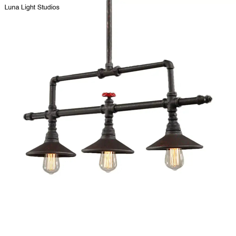 Rust Industrial Pendant Light