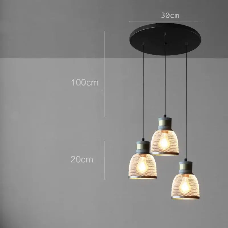 Cement Mesh Pendant Light