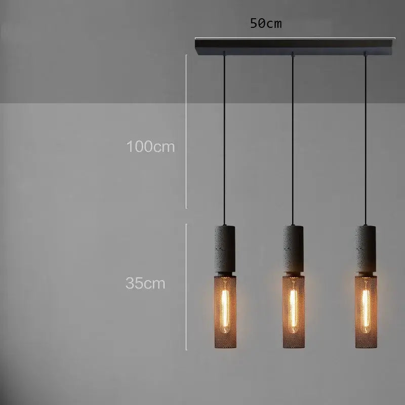 Cement Mesh Pendant Light