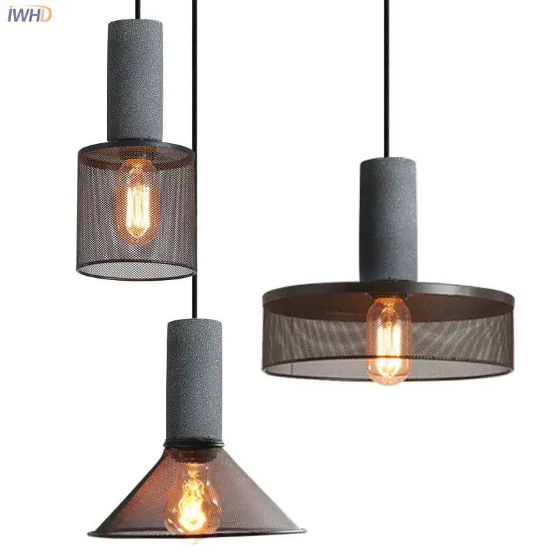 Cement Mesh Pendant Light