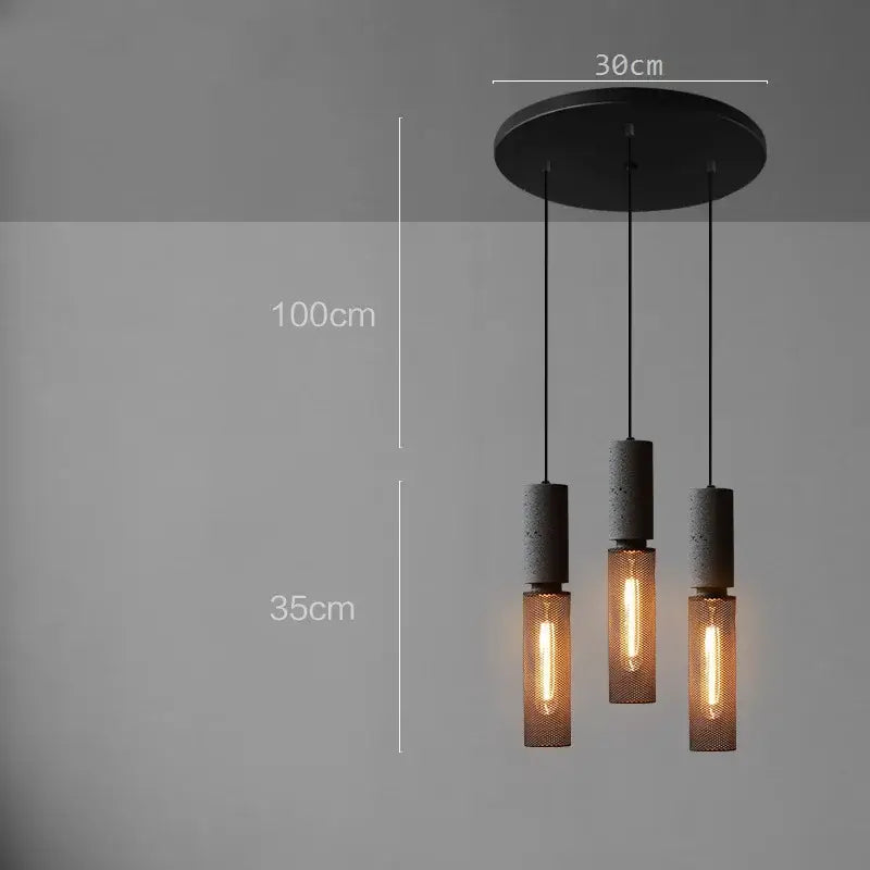 Cement Mesh Pendant Light