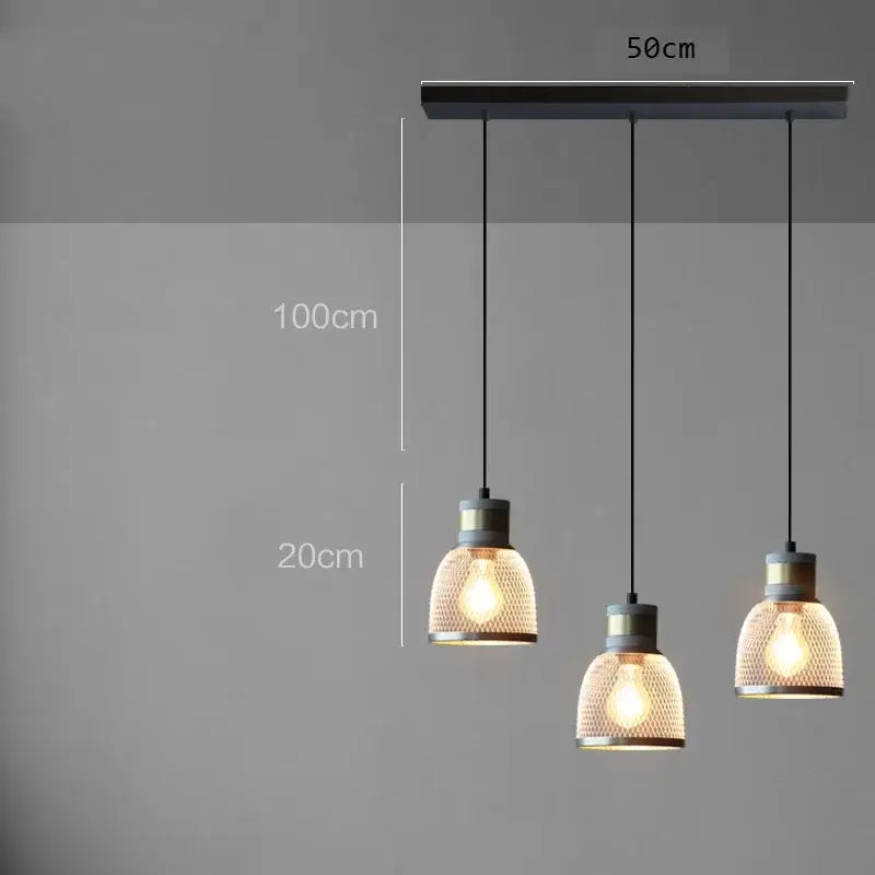 Cement Mesh Pendant Light