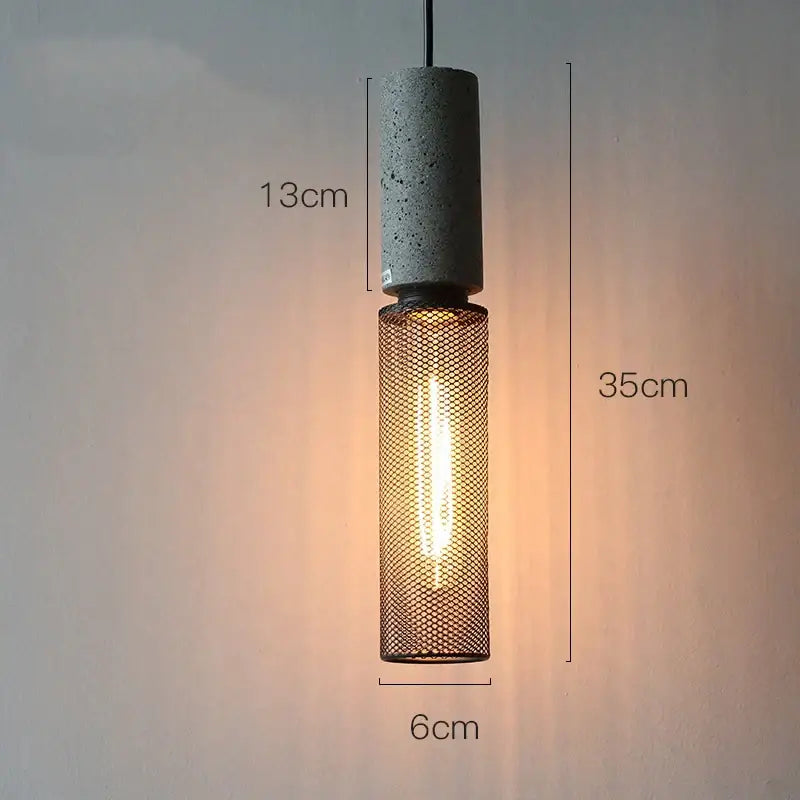 Cement Mesh Pendant Light