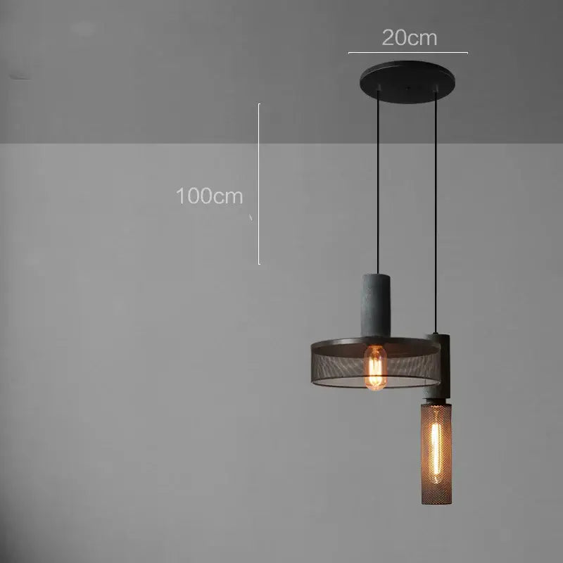 Cement Mesh Pendant Light