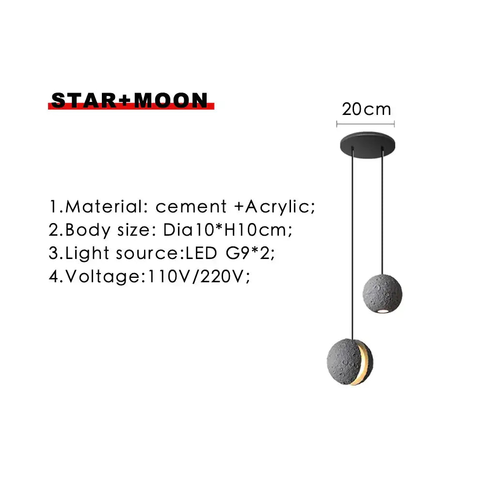 Cement Star Pendant Light