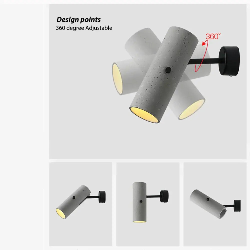 Concrete Wall Sconce Lamp