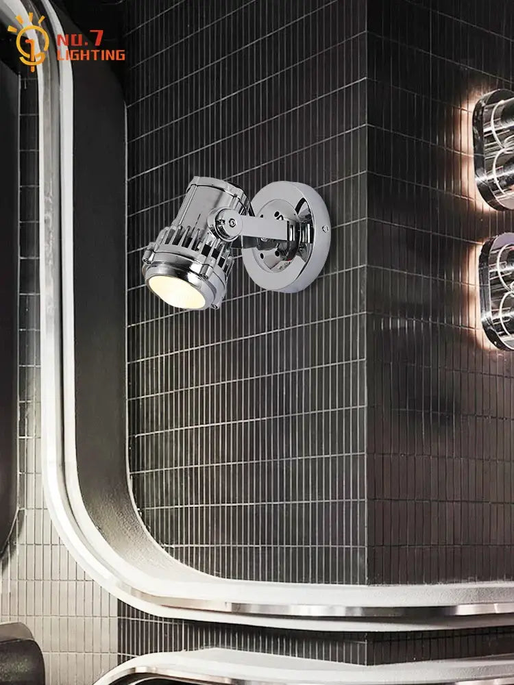 Chrome Adjustable Wall Lamp