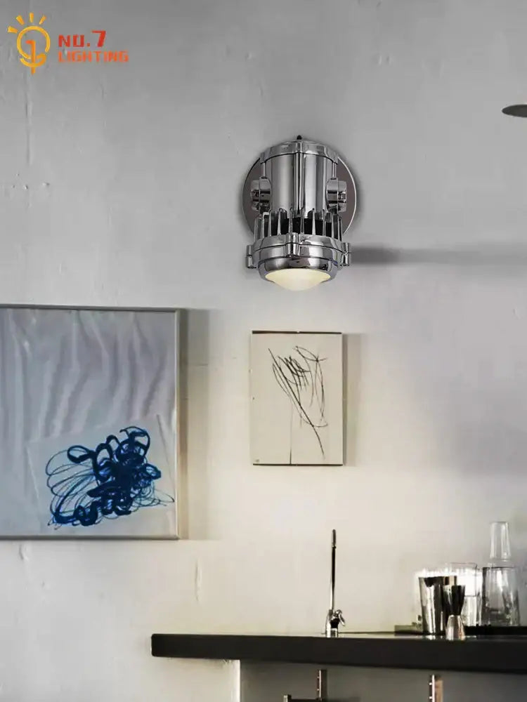 Chrome Adjustable Wall Lamp