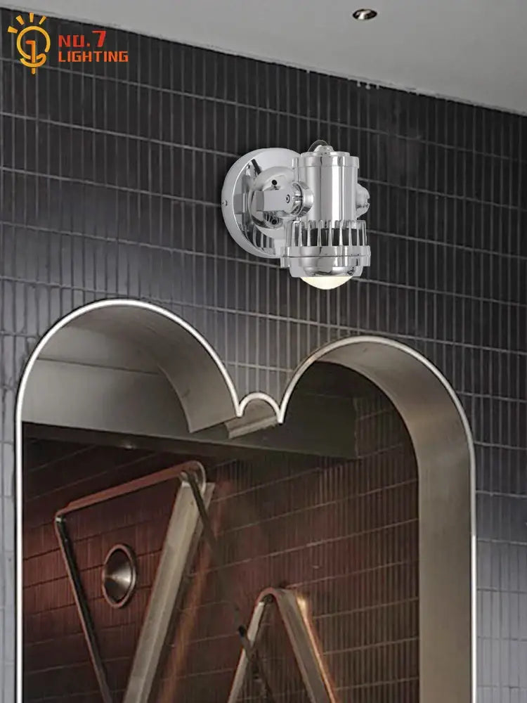 Chrome Adjustable Wall Lamp
