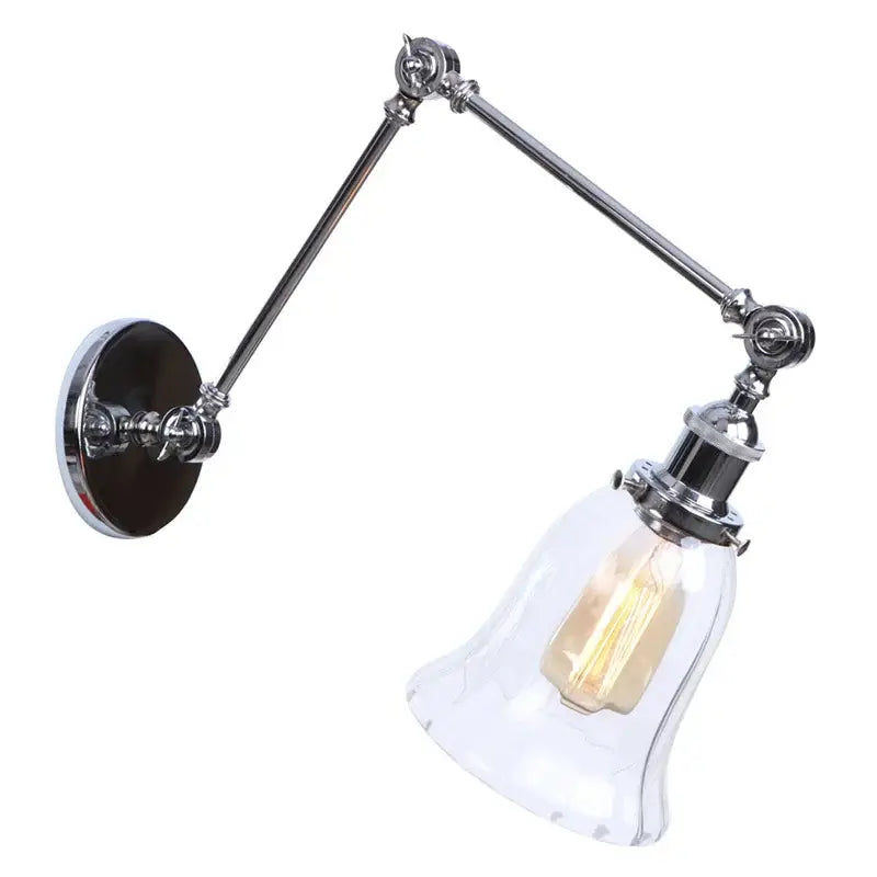 Chrome Swing Arm Sconce