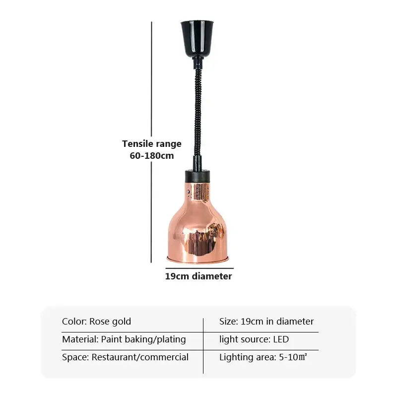 Copper Telescopic Pendant Light