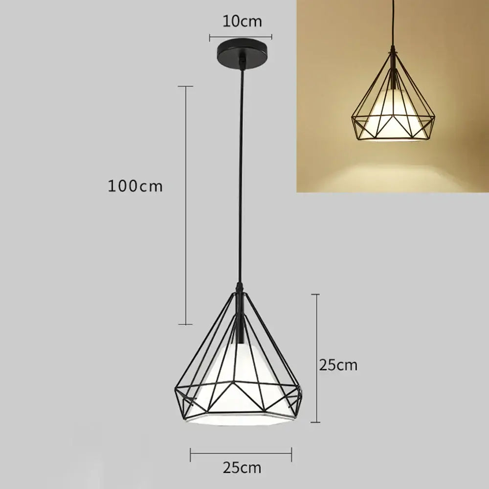 Black Diamond Cage Chandelier
