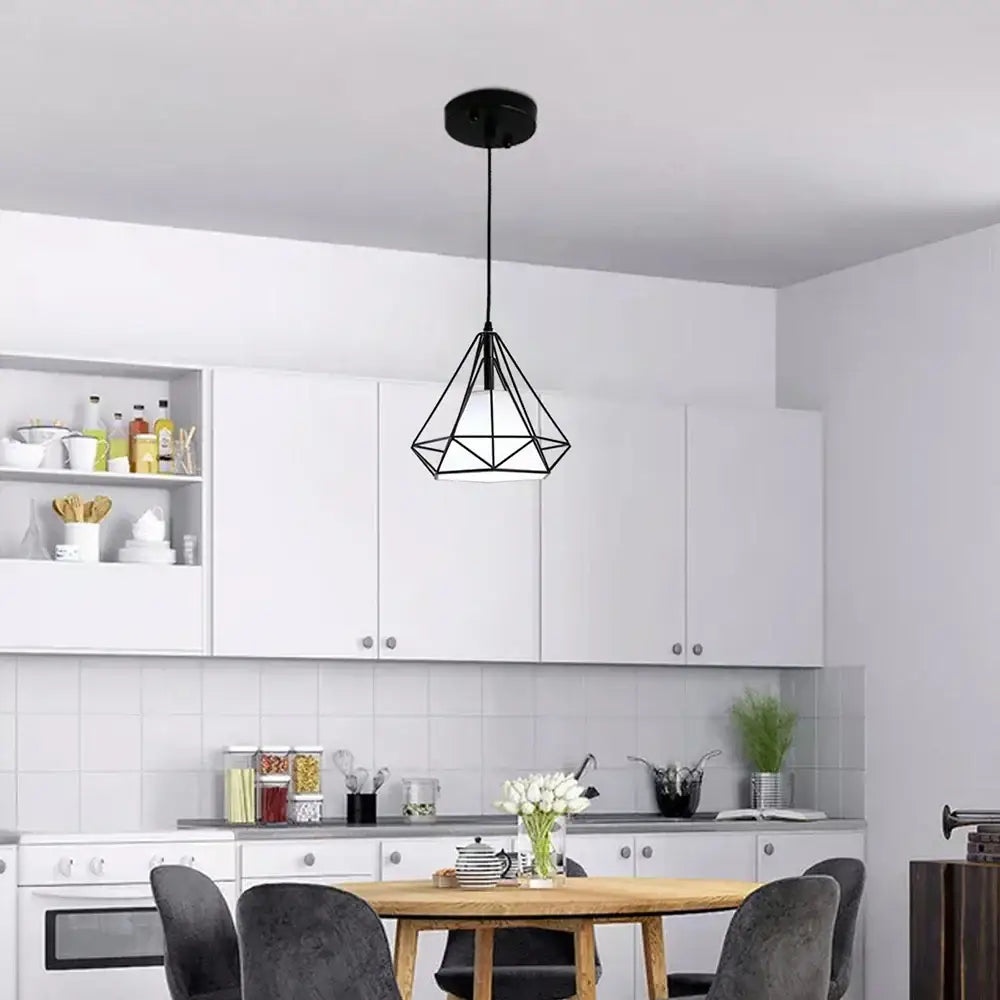 Black Diamond Cage Chandelier