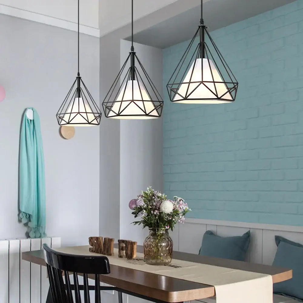 Black Diamond Cage Chandelier