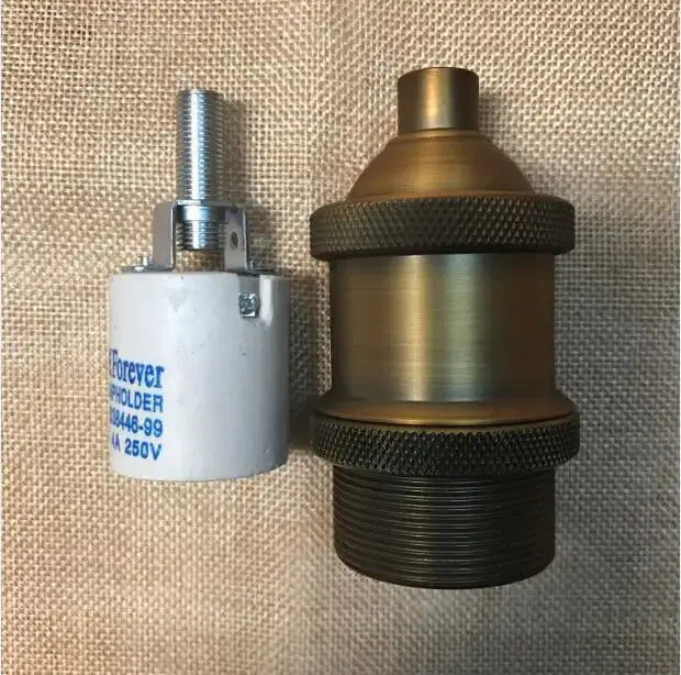 Metallic E27 Socket Lamp Holder