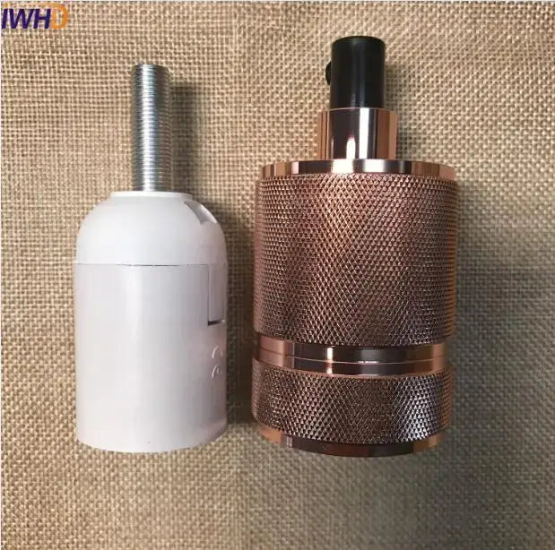 Metallic E27 Socket Lamp Holder