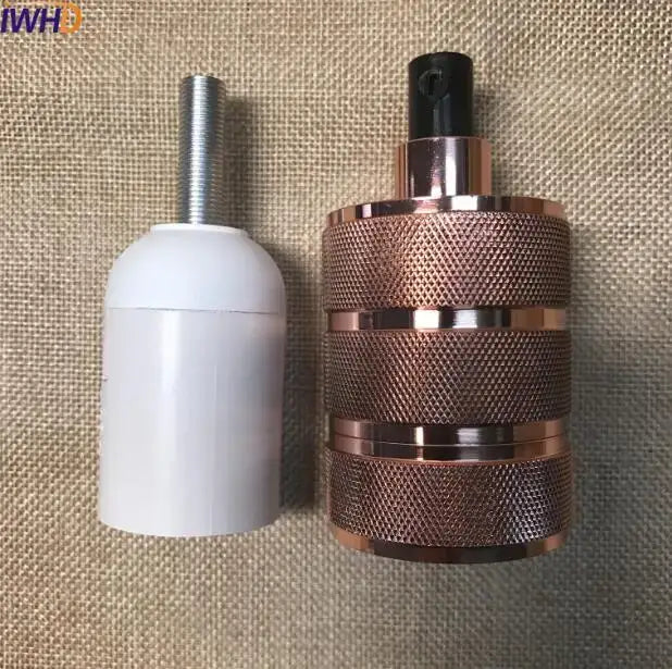 Metallic E27 Socket Lamp Holder