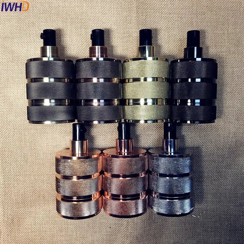 Metallic E27 Socket Lamp Holder