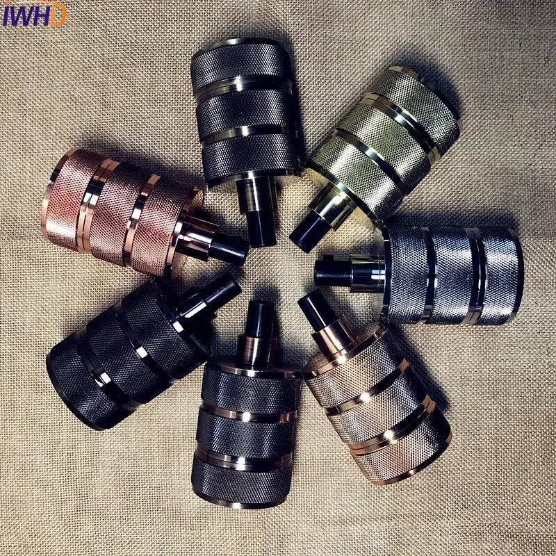 Metallic E27 Socket Lamp Holder
