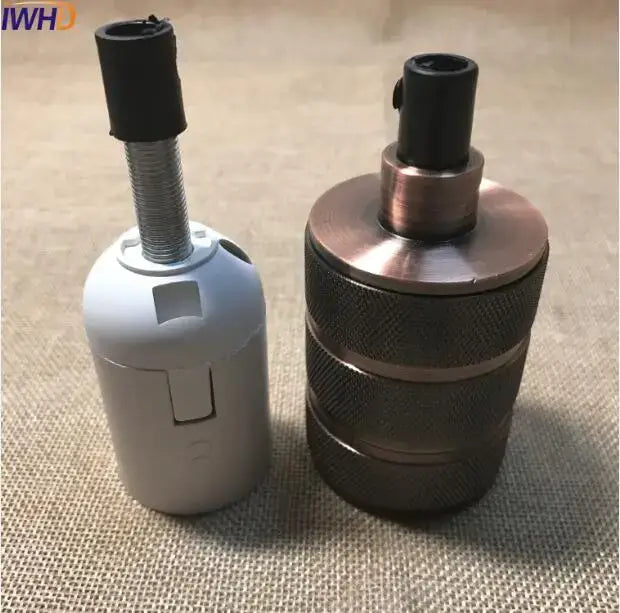 Metallic E27 Socket Lamp Holder