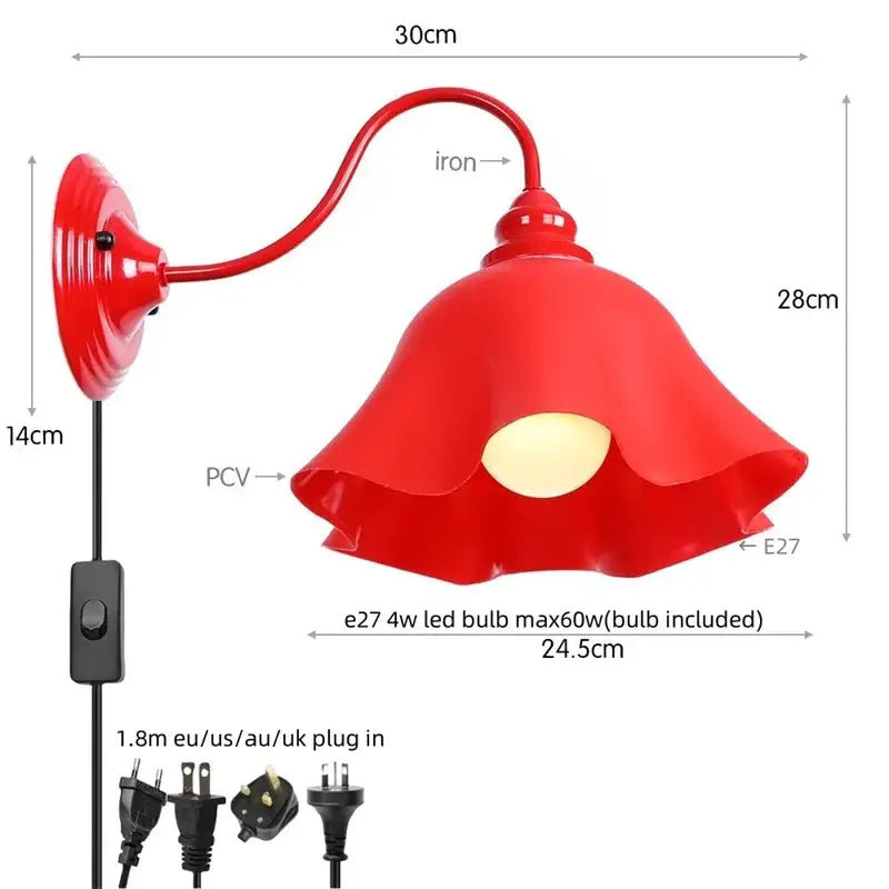 Red Edison LED Wall Sconce