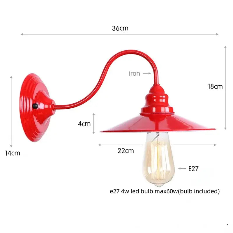 Red Edison LED Wall Sconce