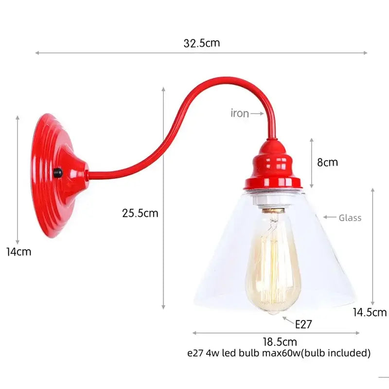 Red Edison LED Wall Sconce