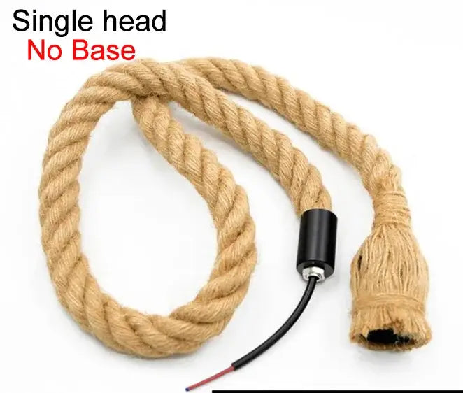 Hemp Rope Edison Pendant