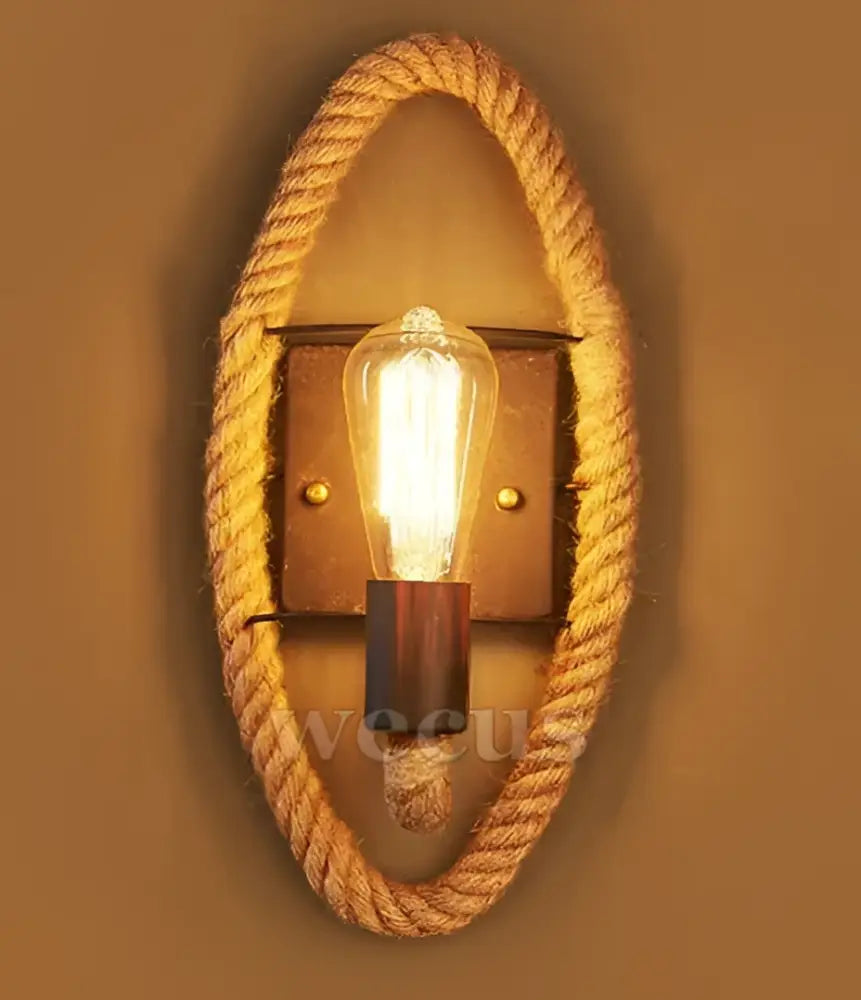 Hemp Rope Wall Sconce