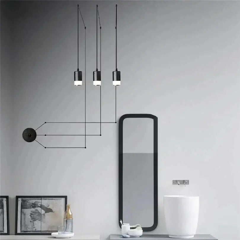 Iron Geometric Pendant Light