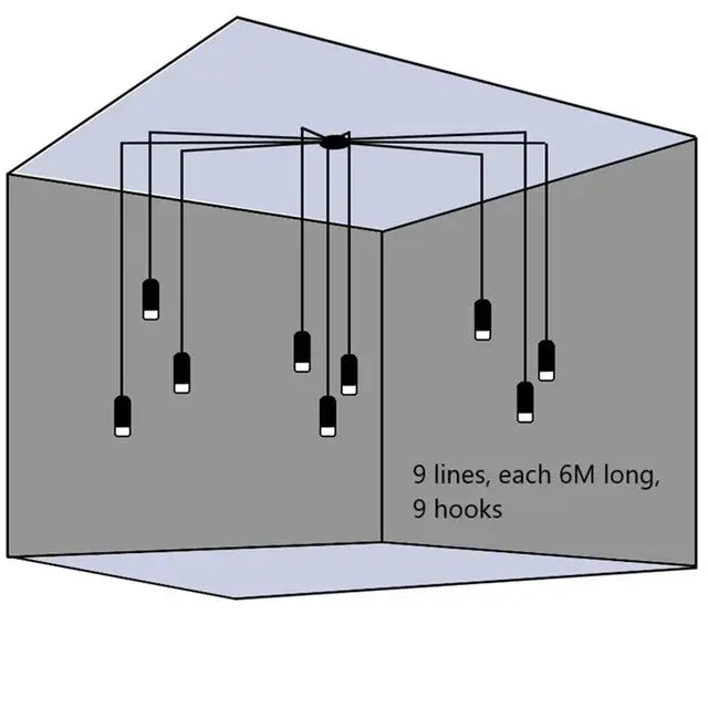 Iron Geometric Pendant Light