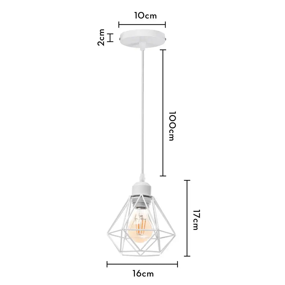 Gold Pyramid Pendant Lamp