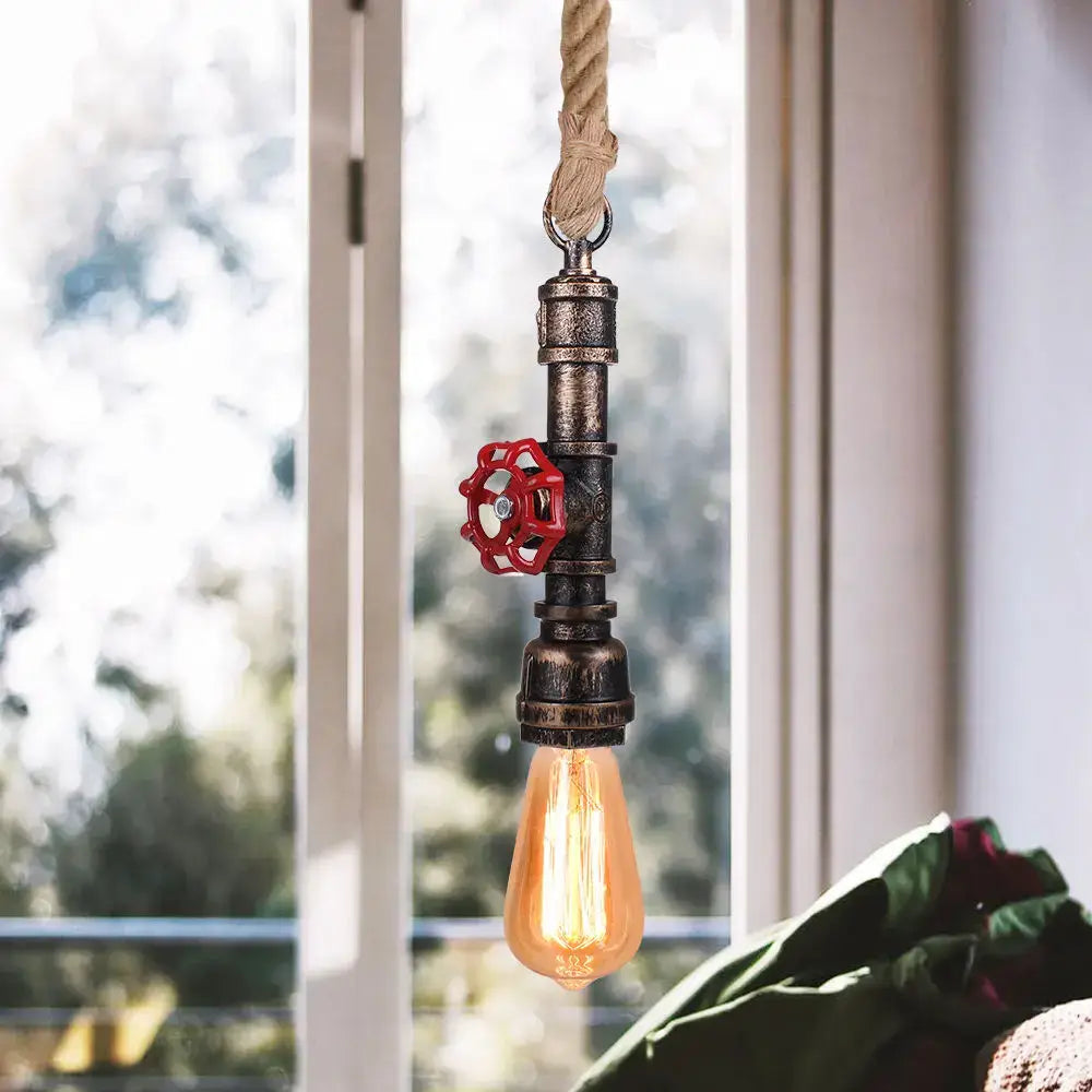 Rope Pipe Pendant Light
