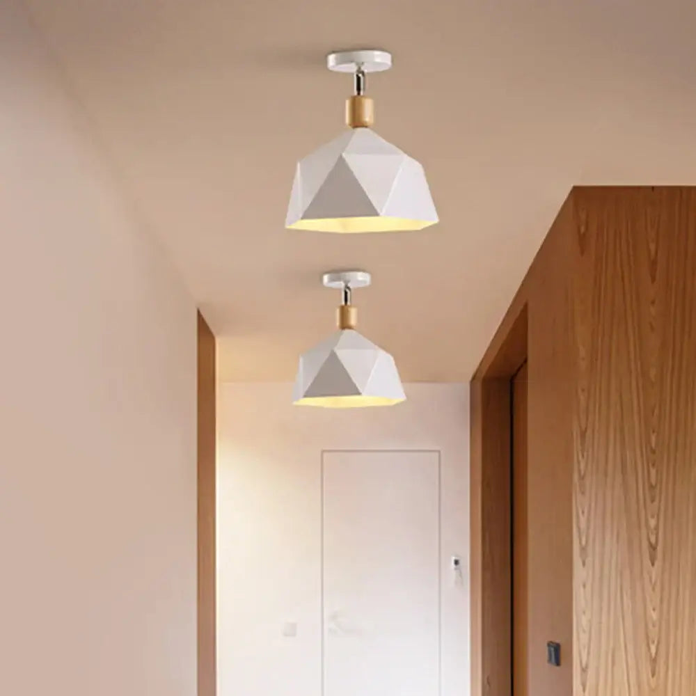 Green Wood Pendant Light for Vintage Kitchen