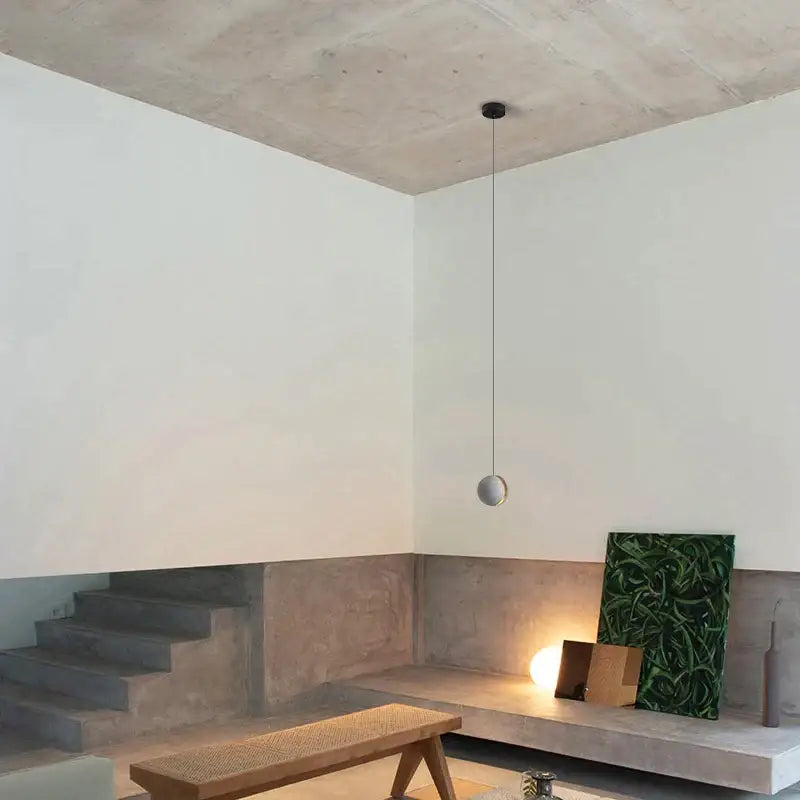 Concrete Gold Pendant Lamp