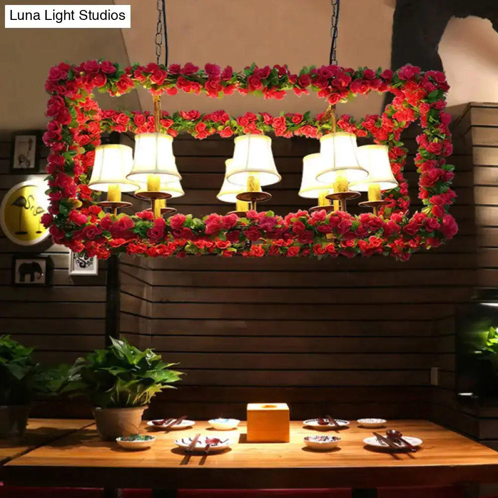 Red Flower Island Chandelier