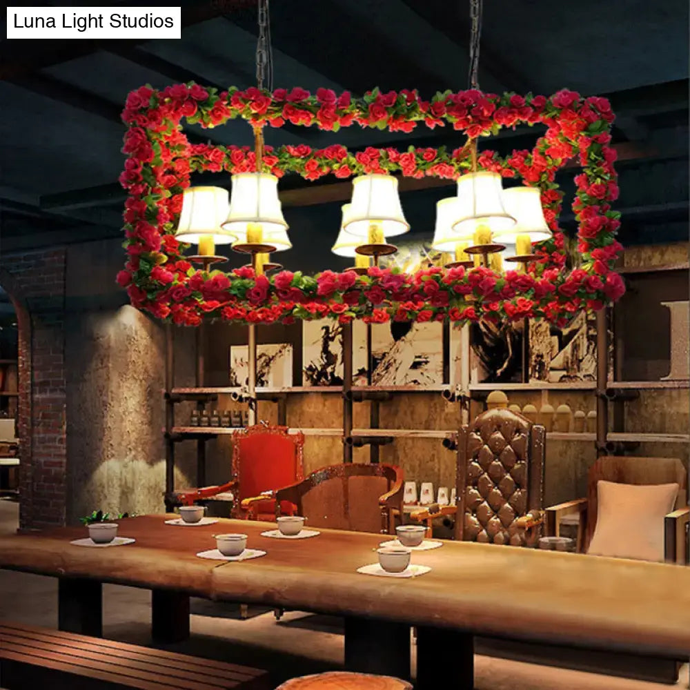 Red Flower Island Chandelier