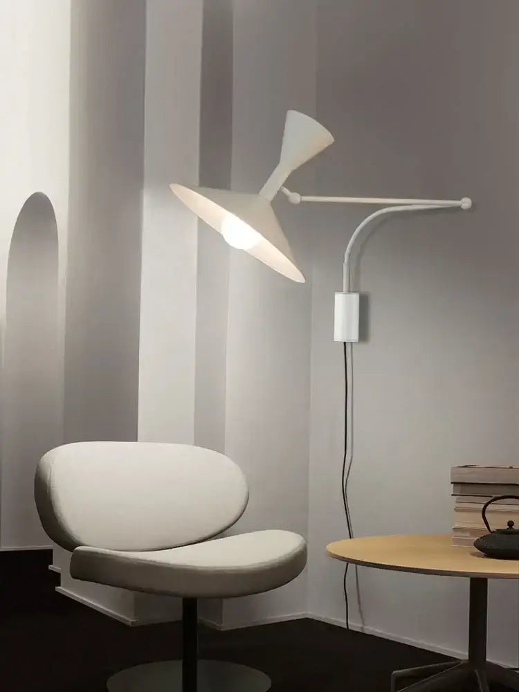 Black Swing Arm Wall Lamp