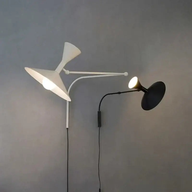 Black Swing Arm Wall Lamp