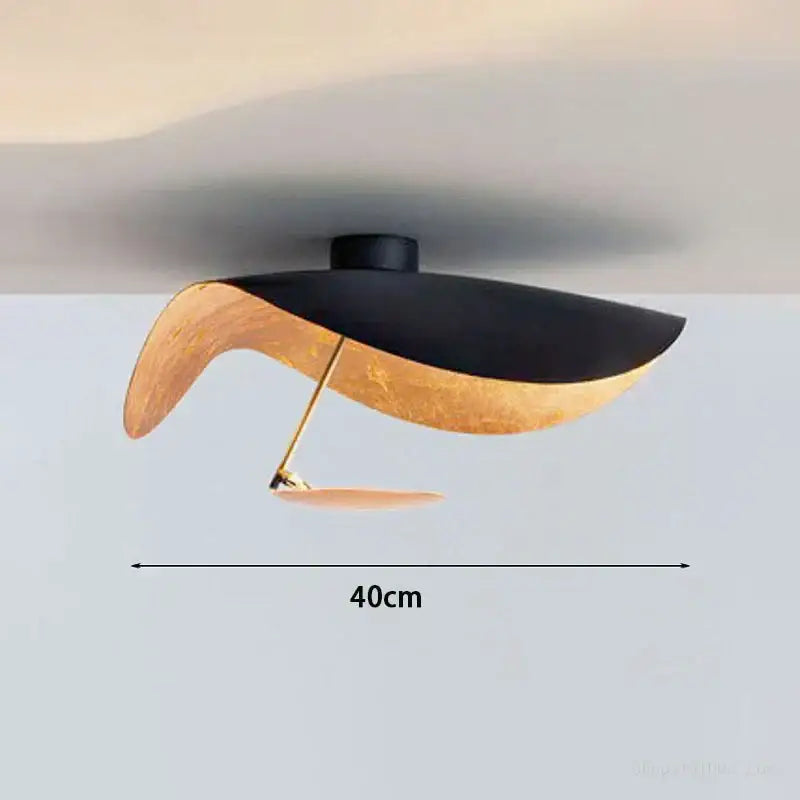 Gold Saucer Ceiling Lamp