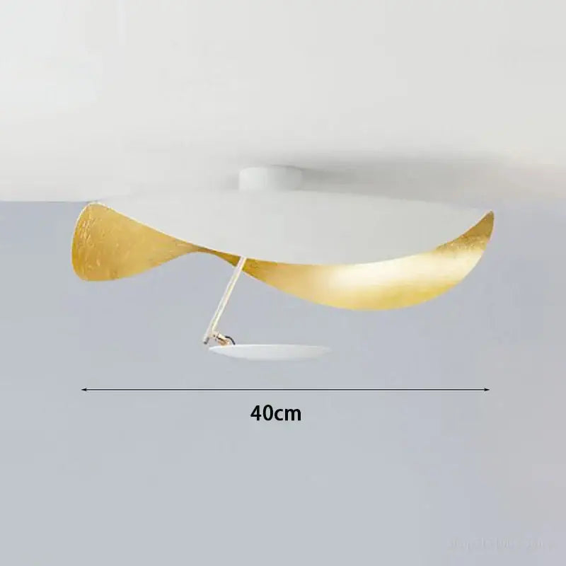 Gold Saucer Ceiling Lamp