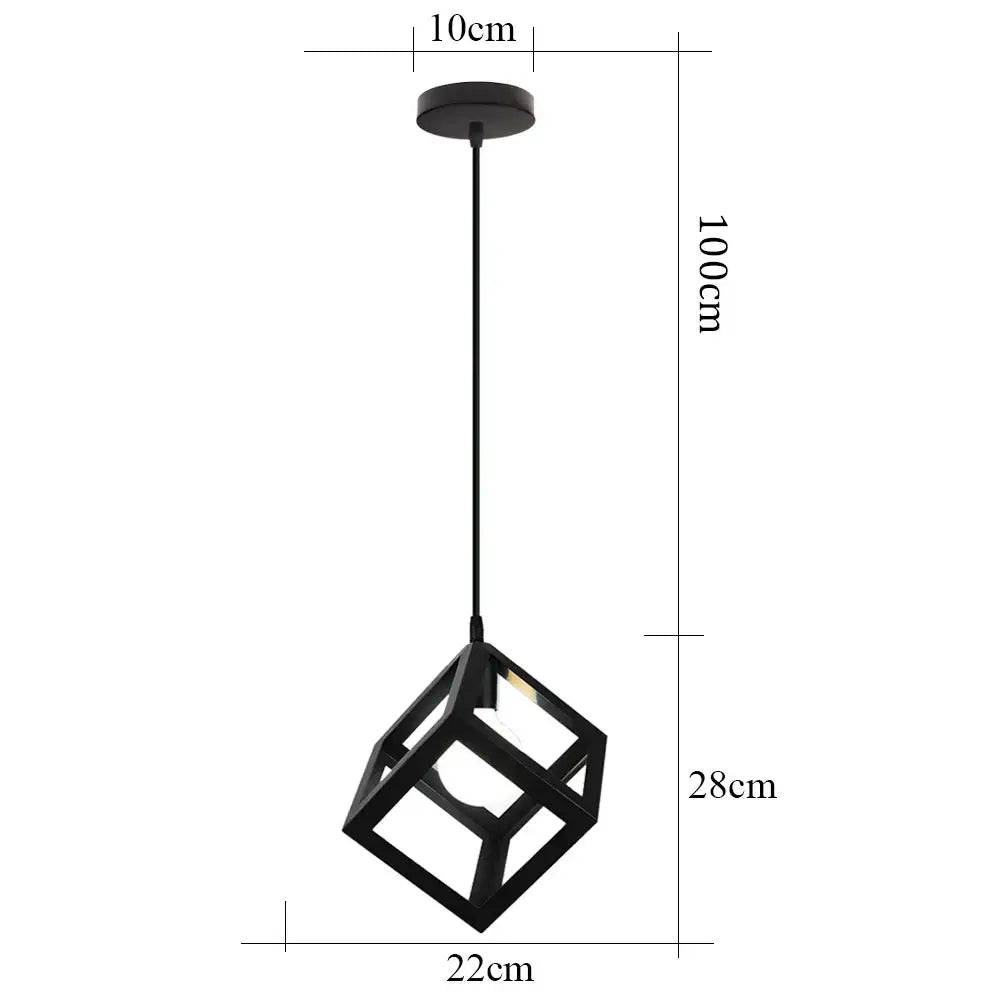Multi-Color Iron Pendant Light