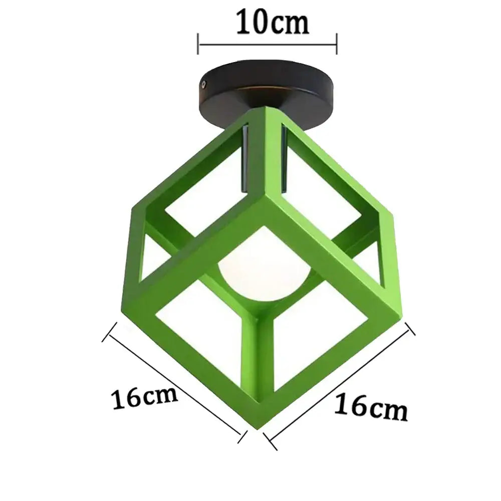 Multi-Color Iron Pendant Light