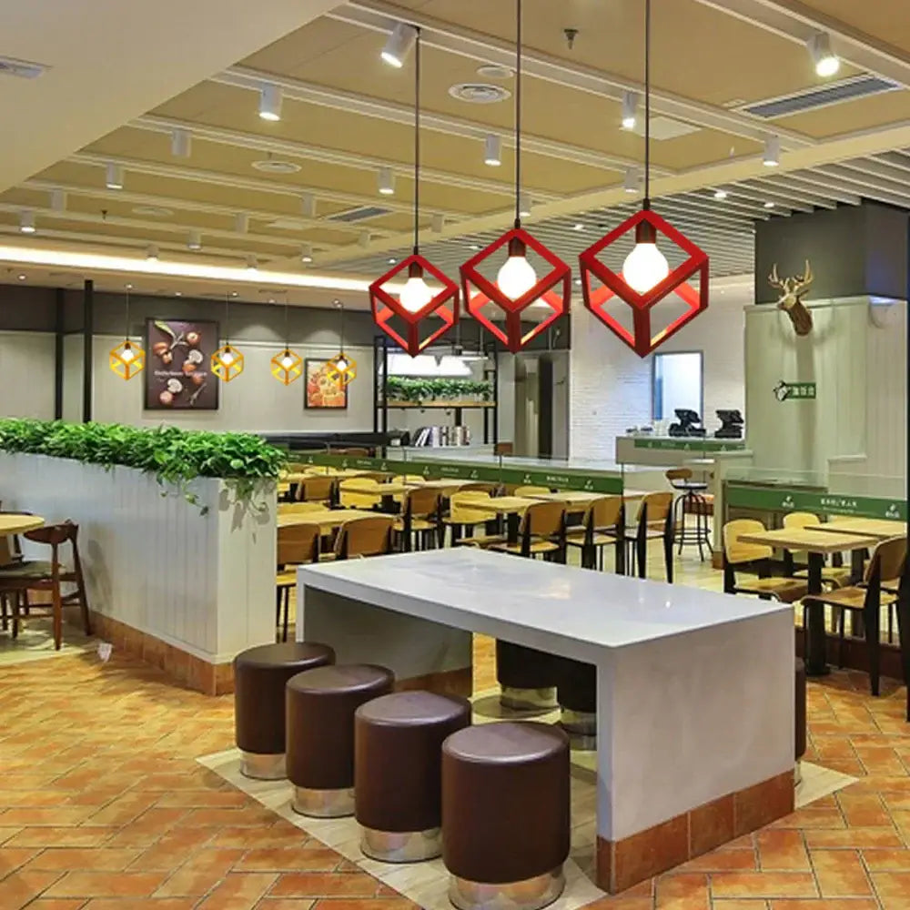Multi-Color Iron Pendant Light