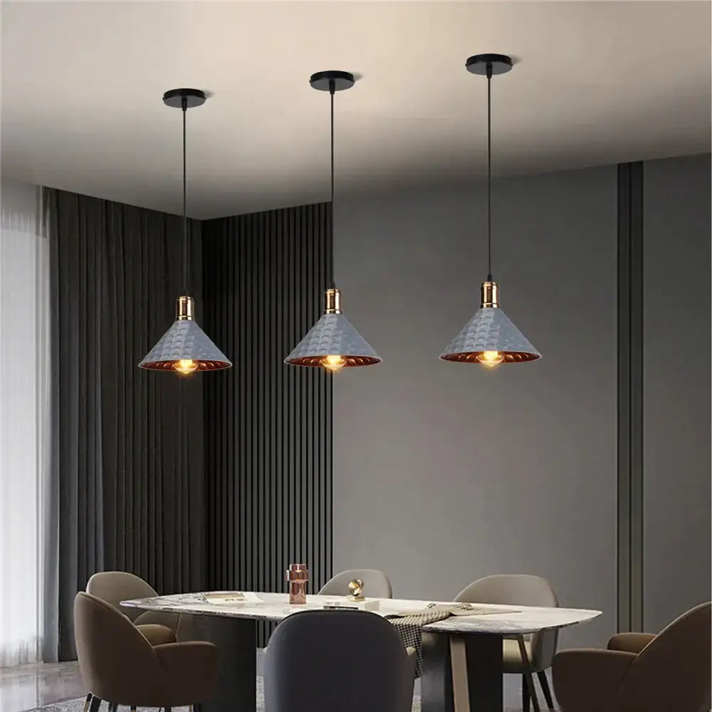 Hammered Copper Pendant Lamp
