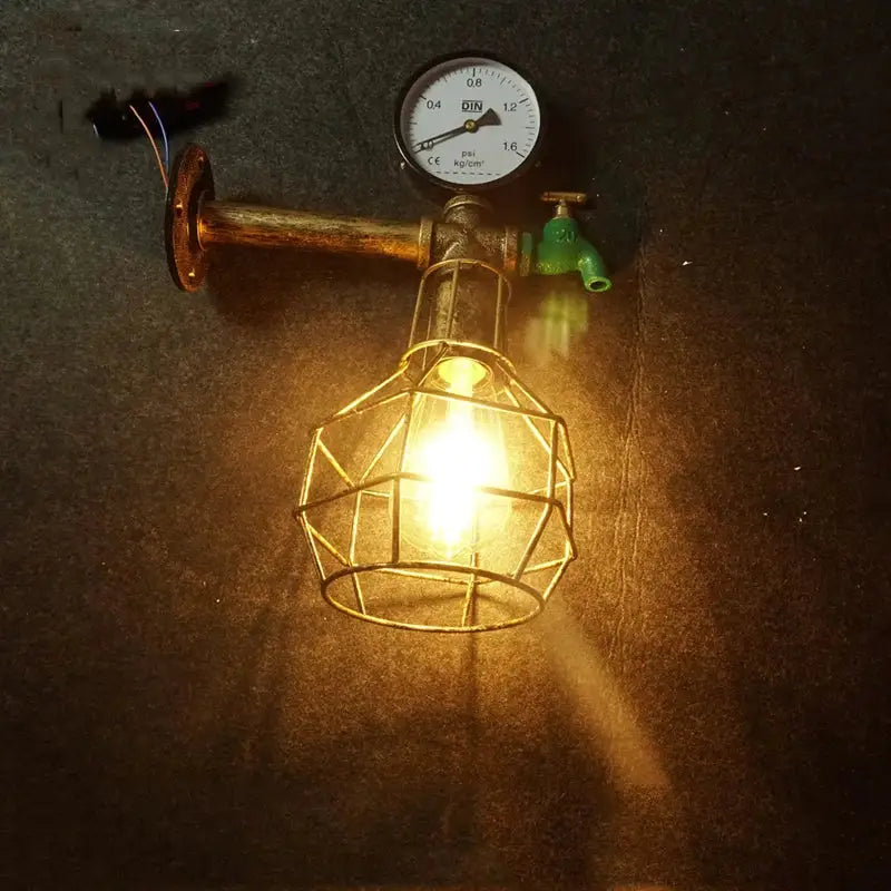 Green Faucet Wall Lamp
